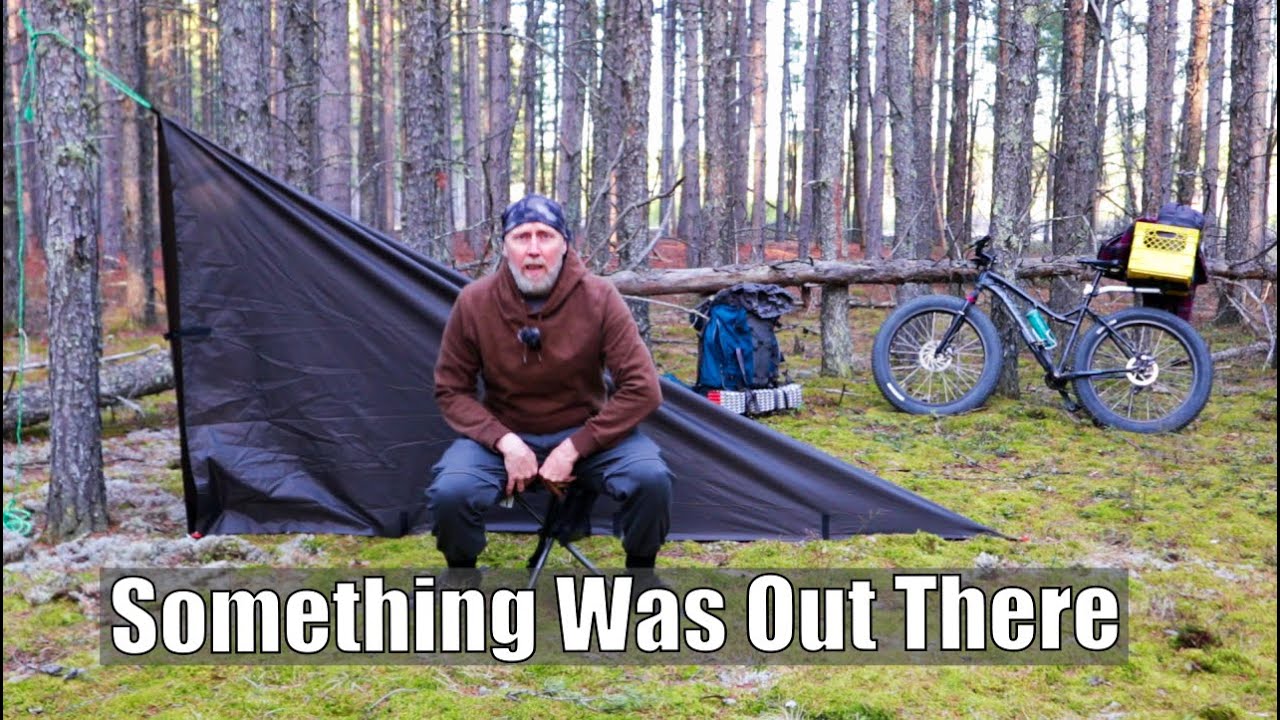 Solo Tarp Only Spring Camping With Fat Tire Bike