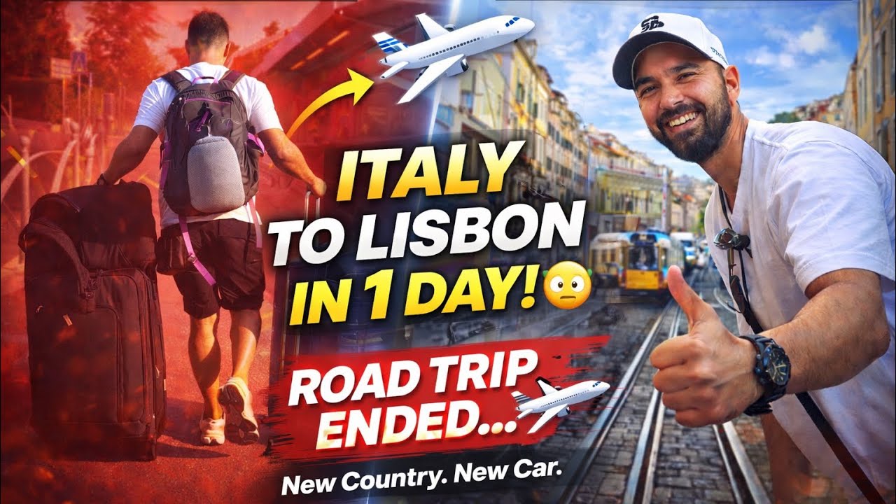 How Much Our Italy Road Trip Cost 😳 | Lisbon Day 1 🇵🇹| Indian | Portugal | Travel | Hindi Vlog