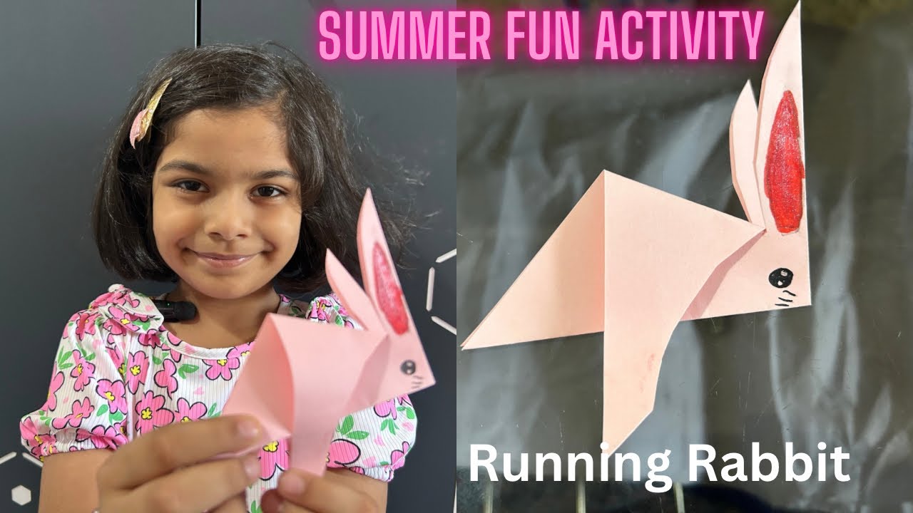 Summer Fun Activity Running Rabbit