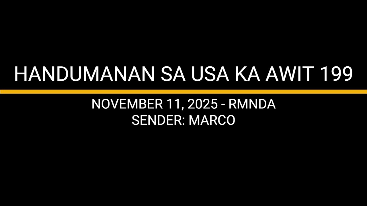 HANDUMANAN SA USA KA AWIT 199 - MARCO
