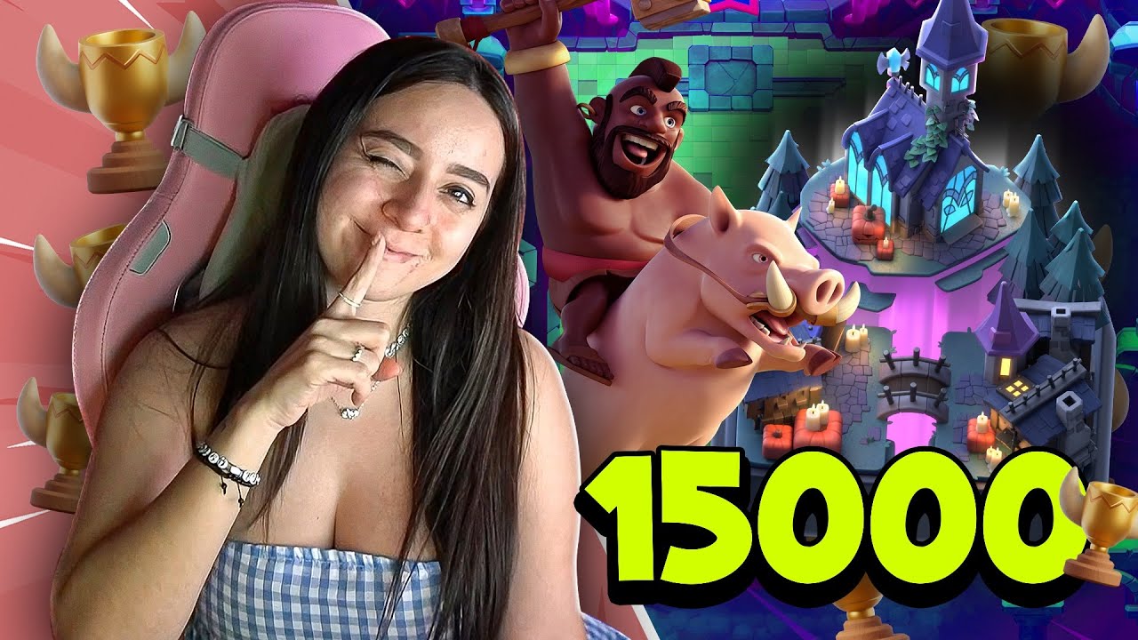 ASMR | LLEGANDO POR PRIMERA VEZ A 15,000 COPAS EN CLASH ROYALE 🏆✨