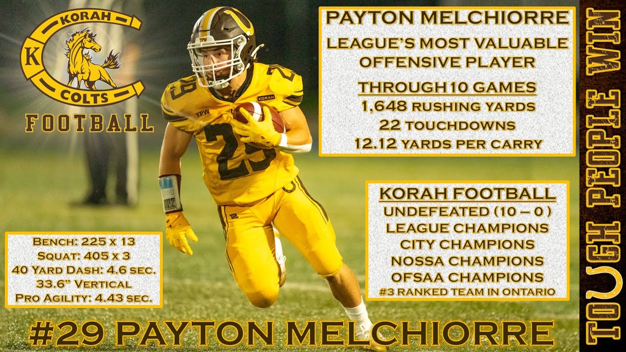 Payton Melchiorre (2027 Class RB) - 2025 Season Highlights version 2