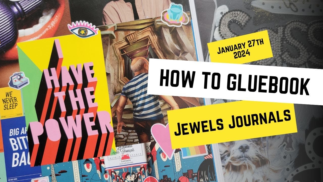 How to gluebook - destressing and finding joy and peace with gluebook journaling