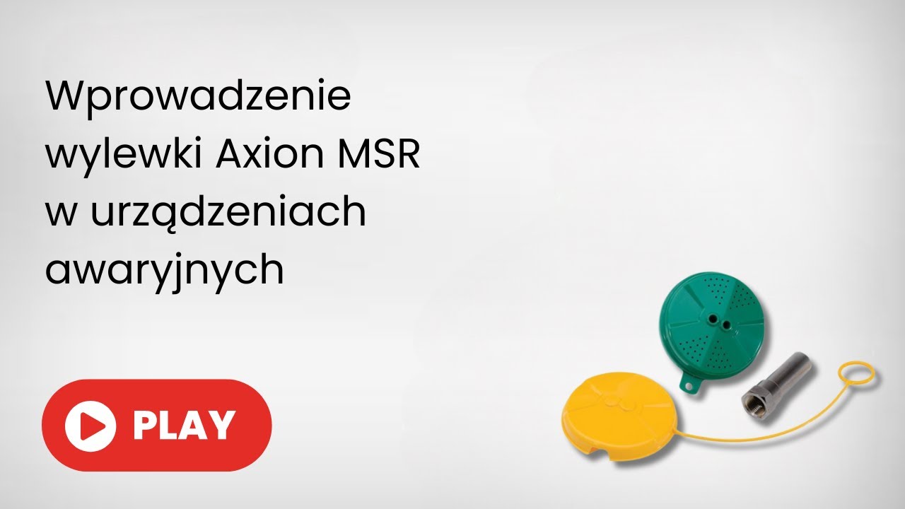 Wprowadzenie wylewki Axion MSR w urządzeniach awaryjnych