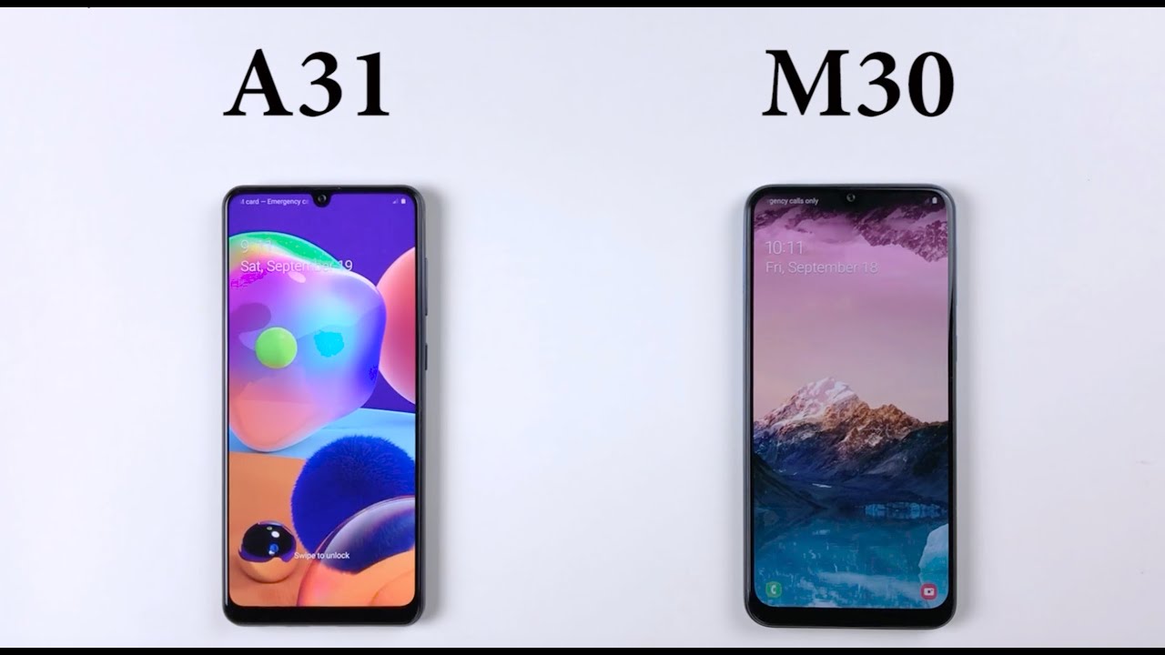SAMSUNG A31 vs M30 Speed Test
