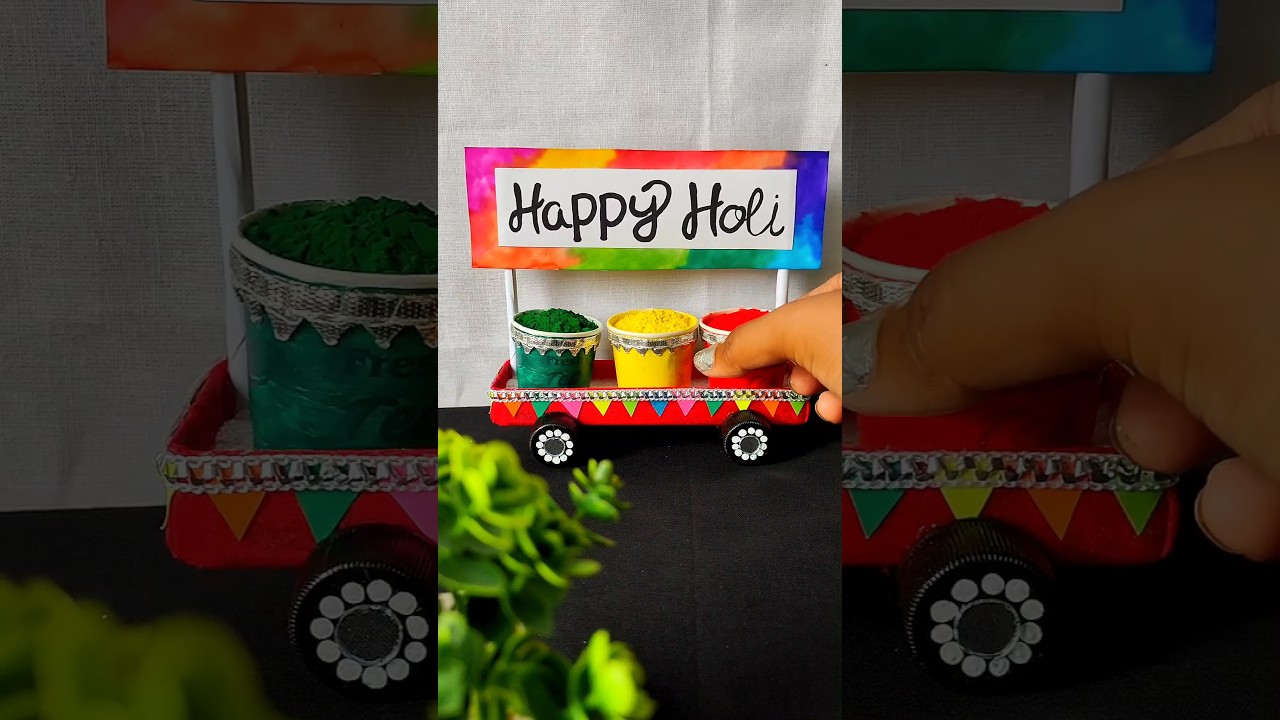 DIY Holi special craft ideas ✨🤩 #shorts #holi #craft
