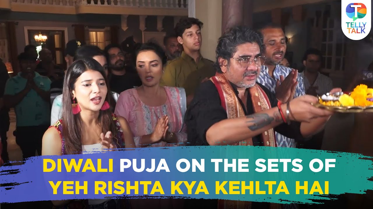 Yeh Rishta Kehlata Hai’s Choti Diwali Puja onset with Rajan Shahi, Samriddhii Shukla & the team