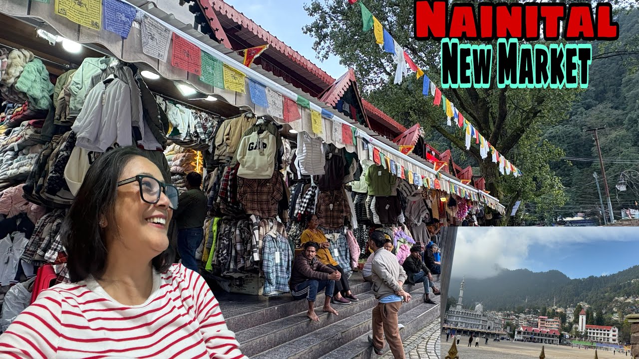 Nainital updates आज भी हुई बारिश,आज शाम को अकेले मार्केट घूमते हुए गई #nainital #weather #market 