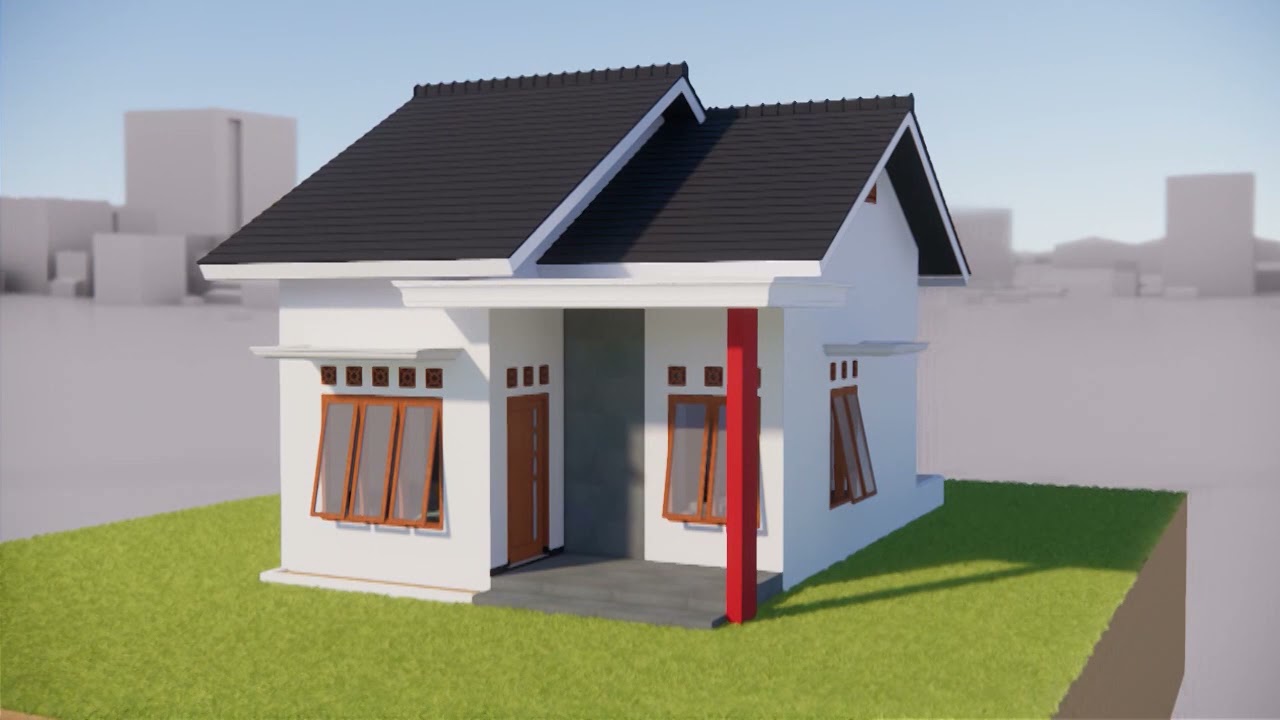 RUMAH MINIMALIS DI PEDESAAN | 6X8 METER 2 KAMAR TIDUR | ELEGAN LOW BUDGET