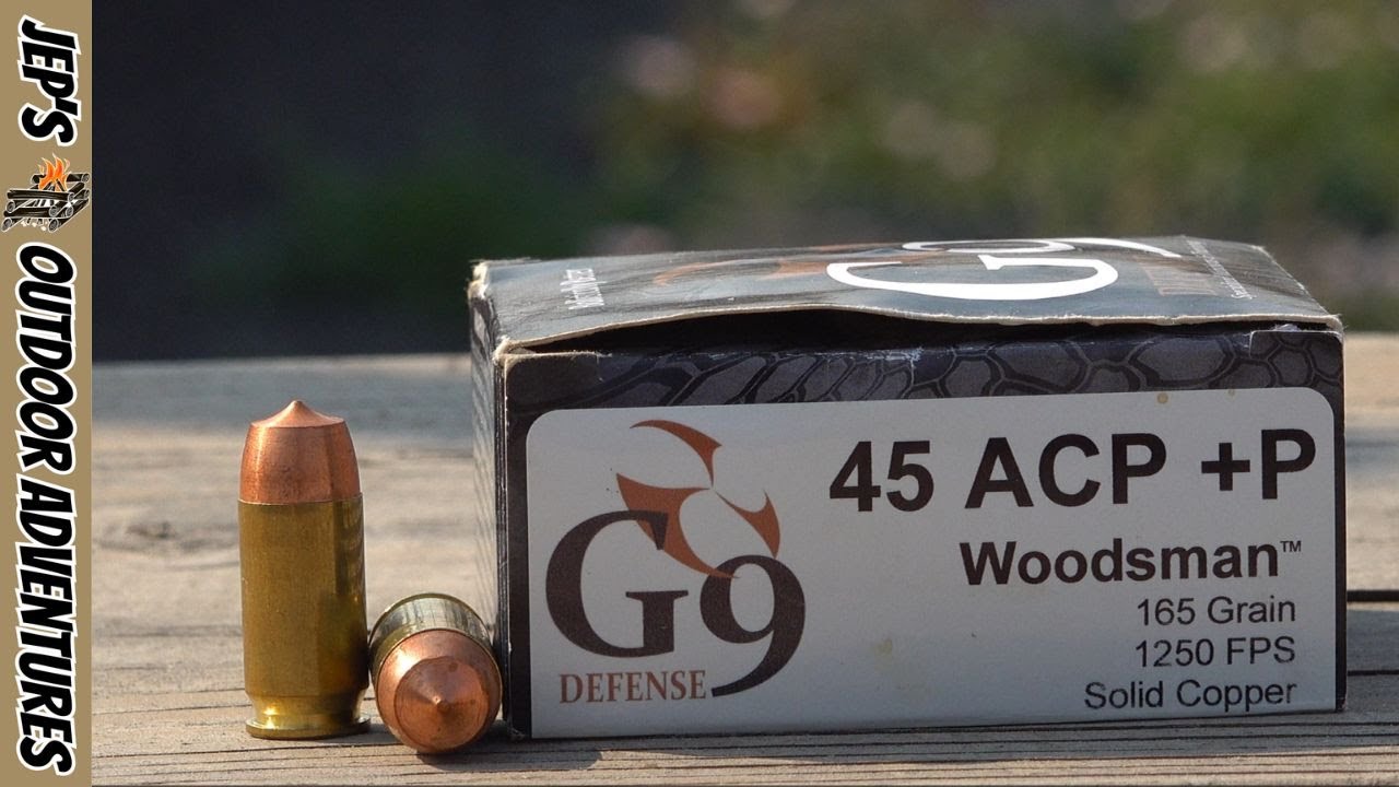 45 ACP для Bear? | G9 Defense 45 +P Woodsman 165Gr Solid Copper | Тест на кувшинах