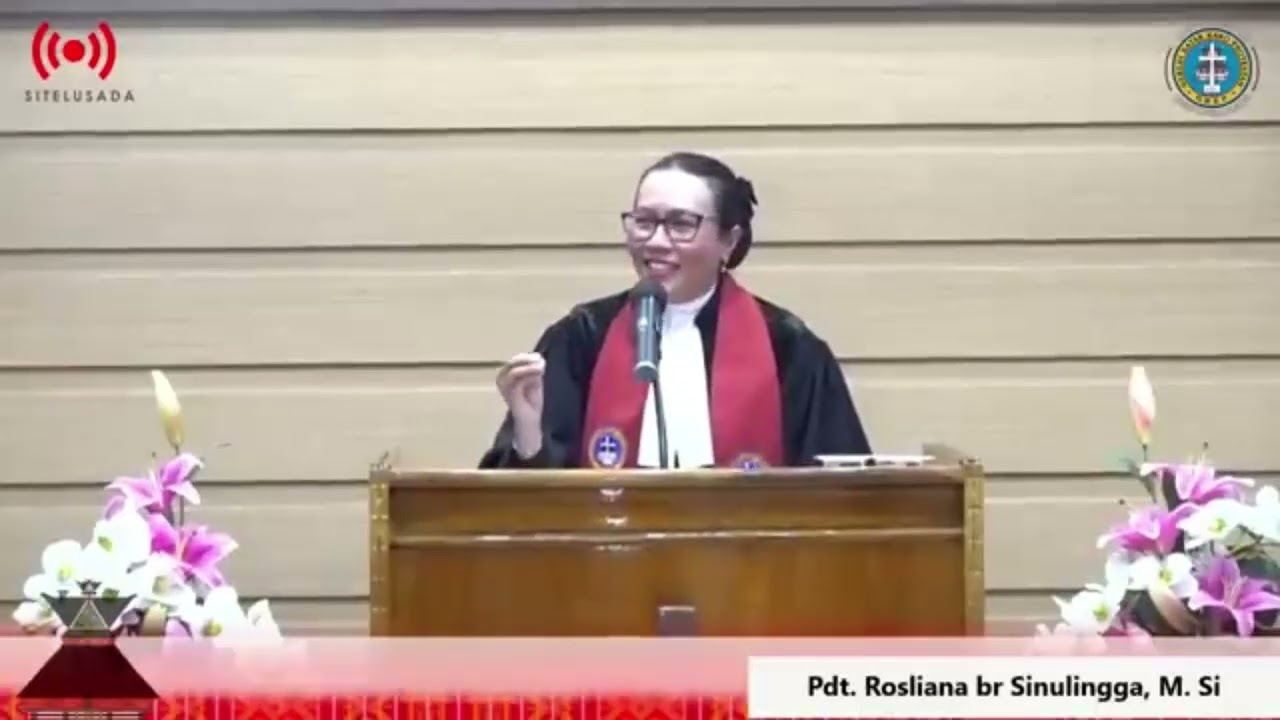 Khotbah Pdt Rosliana Sinulingga, M.Si., Khotbah yang semangat, tegas, berdoa dengan pengharapan