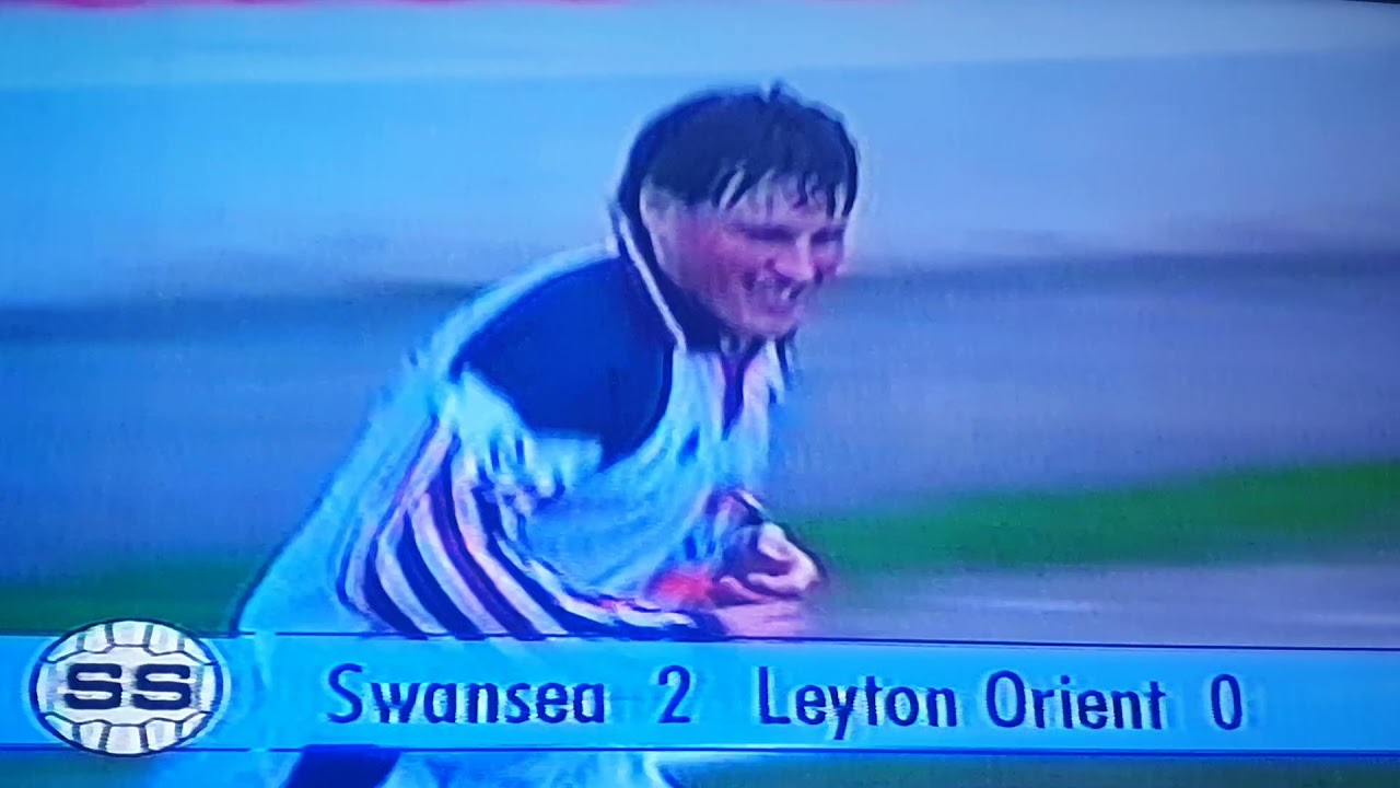 Swansea City 2 v Leyton Orient 0 15/4/95 vetch field. Torpey & Pascoe goals & two missed penalties.