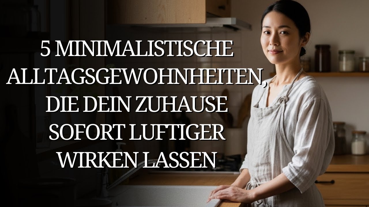5 minimalistische Alltagsgewohnheiten, die dein Zuhause sofort luftiger wirken lassen