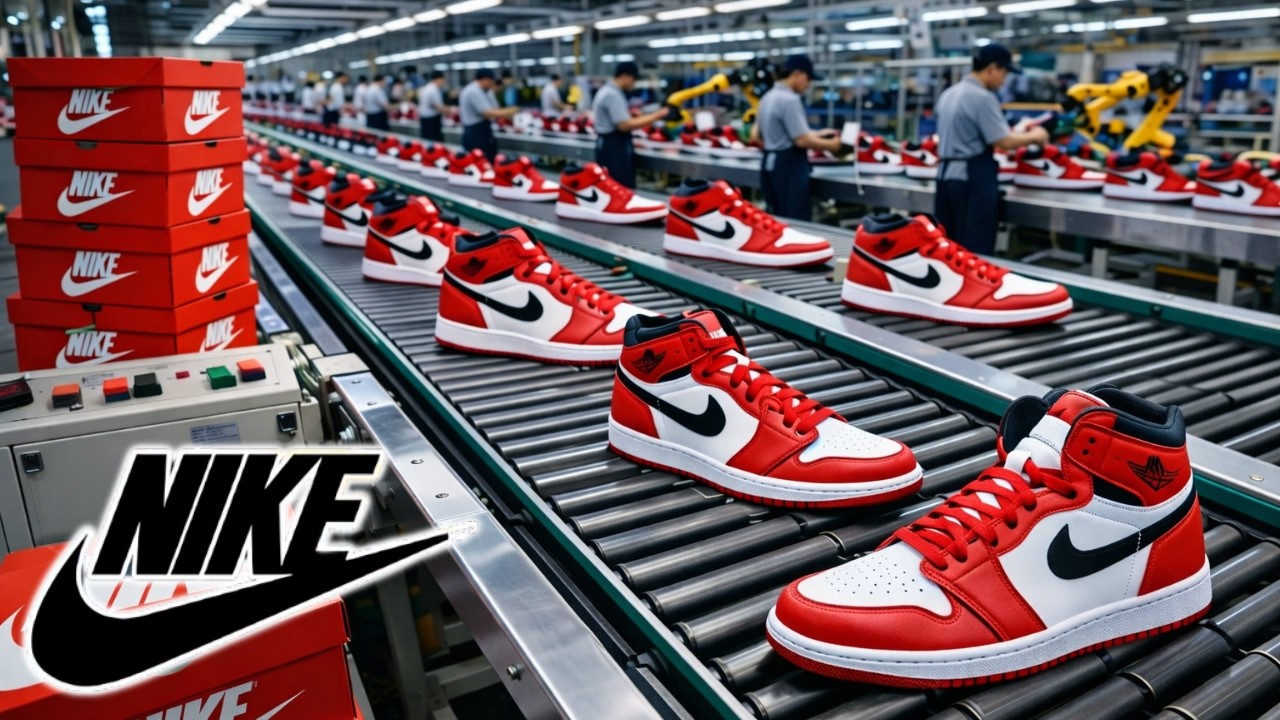 Cómo Se Hacen Las Zapatillas Nike En La Fábrica | PROCESO INDUSTRIAL COMPLETO