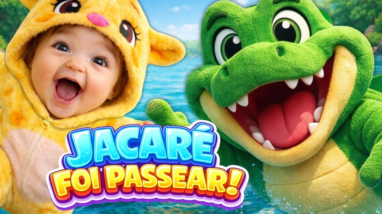 O Jacar&eacute; Foi Passear L&aacute; na Lagoa | M&uacute;sica Infantil Divertida | Baby Mu e os Beb&ecirc;s Dan&ccedil;ando