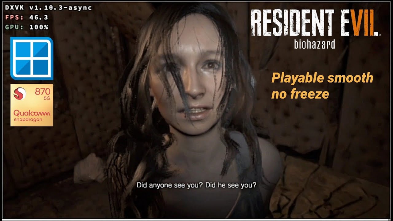 Resident Evil 7 biohazard part1 Gameplay | Winlator Bionic Ludashi 2.8 | Snapdragon 870 POCO F3