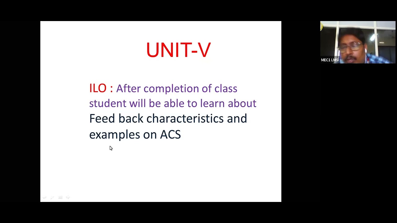 Instrumental & Control Systems Part   18  by Dr  M  V  Ramesh