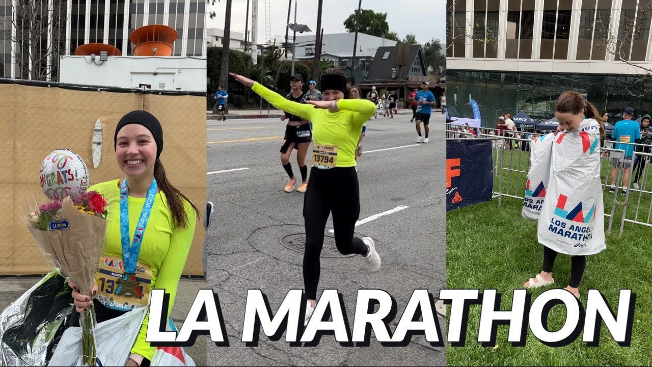 LA MARATHON 2023 WEEKEND RECAP || MY FIRST MARATHON (RACE EXPO + RACE DAY!)
