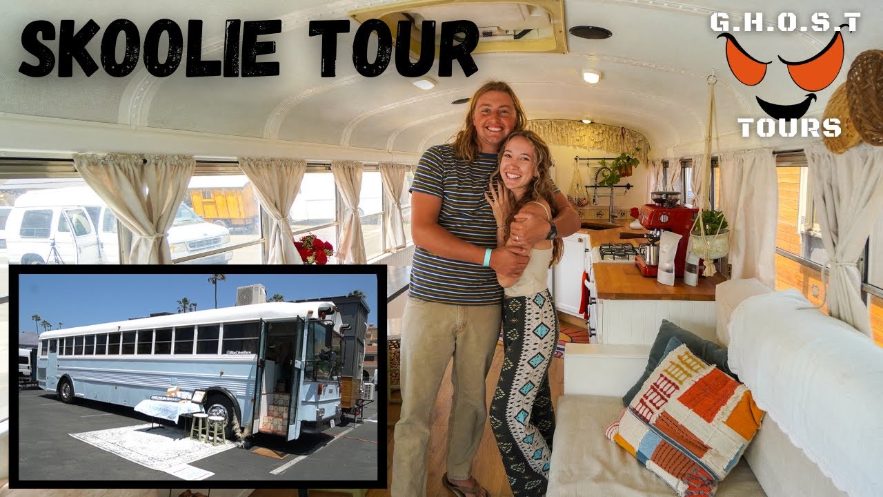 Teens Convert Bus into Tiny Home on Wheels - SKOOLIE TOUR