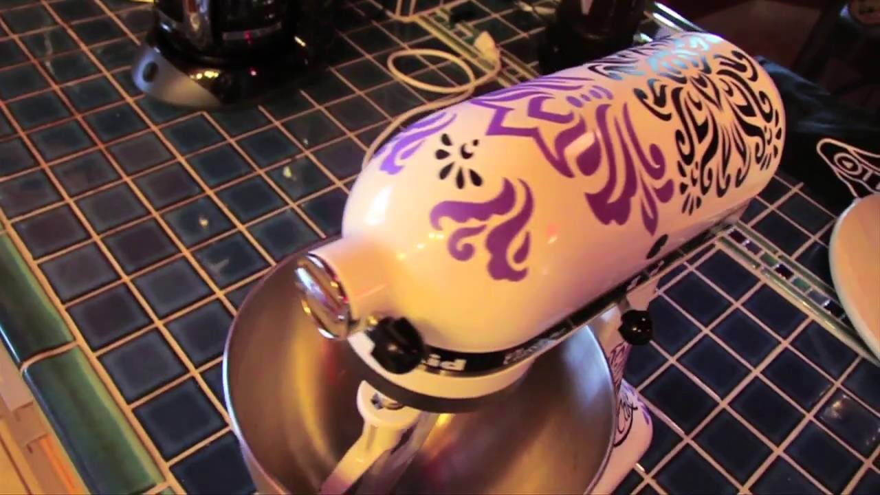 How to Install Vinyl Decals Part 2 - Kitchenaid Mixers