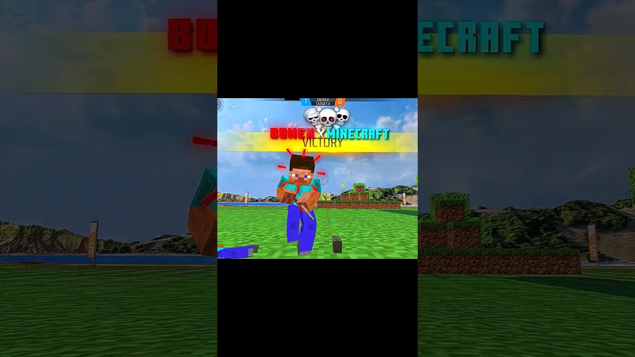 BONEX X MINECRAFT 🧩☠️ #freefire