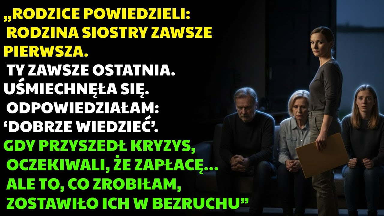 Rodzina siostry zawsze pierwsza. Ja – ostatnia. Do dnia, gdy przyszli po pieniądze