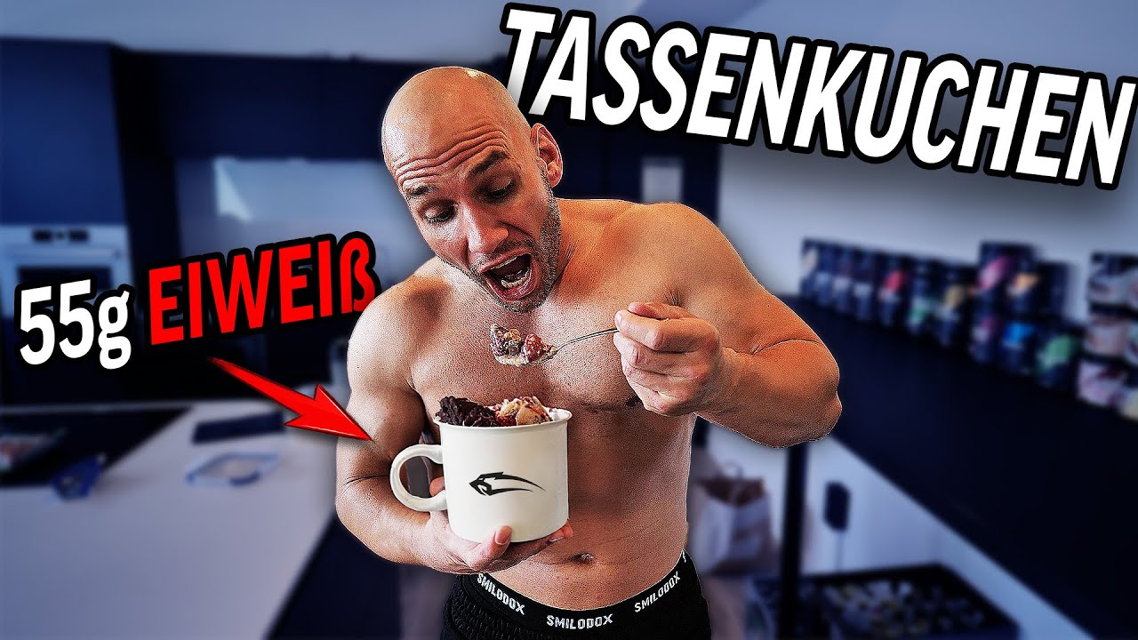 High Protein Tassenkuchen - EIWEIß BOMBE - Flying Uwe