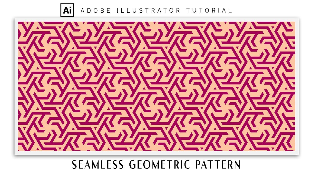 create seamless geometric pattern | adobe illustrator tutorial