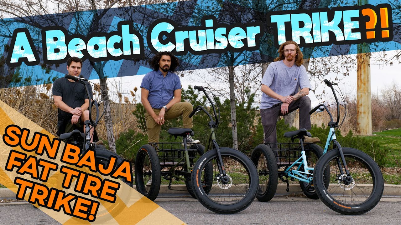 Покоряйте пляж с велосипедами Sun Baja Fat Tire Trikes - Utah Trikes