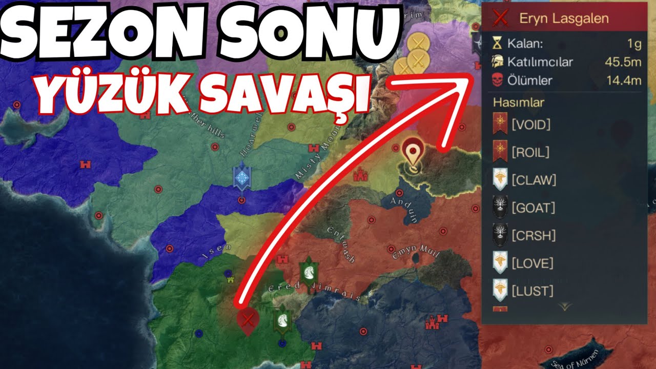 YÜZÜK SAVAŞI / LOTR RISE TO WAR