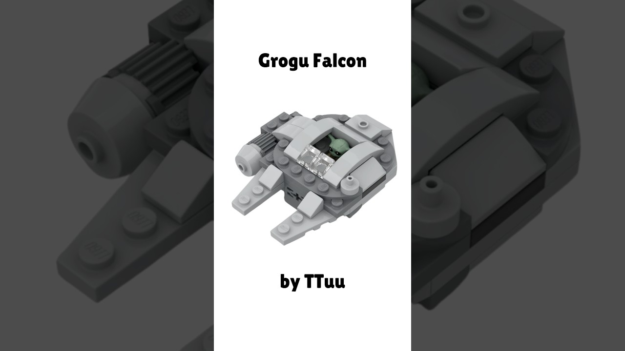 Grogu Falcon MOC Lego The Mandalorian N 1 Starfighter Microfighter Set 75363 Short