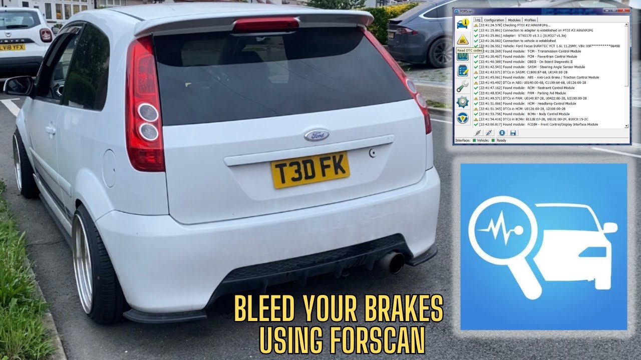 Bleeding My Brakes Using Forscan On My MK6 Fiesta ST150!!