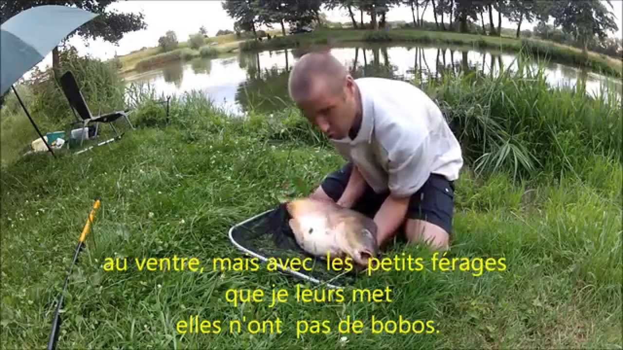 carpe 6kg avec canne au coup de 3m50 fr. bamboul&eacute;