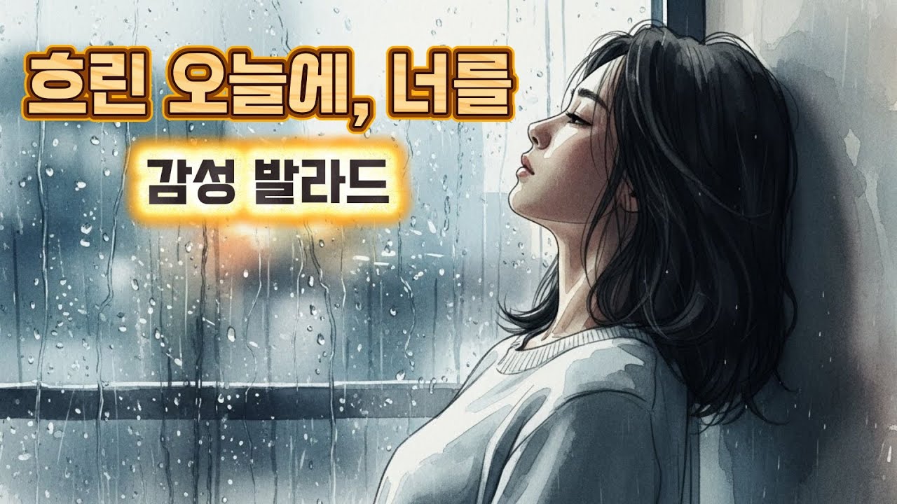 흐린 오늘에, 너를 🎵 KPOP 7080 K드라마 OST 감성 발라드🩷