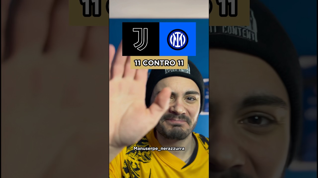 JUVE-INTER,11 VS 11‼️🖤💙 #interisti #seriea #inter #juventini #juve #juveinter #derby #11vs11