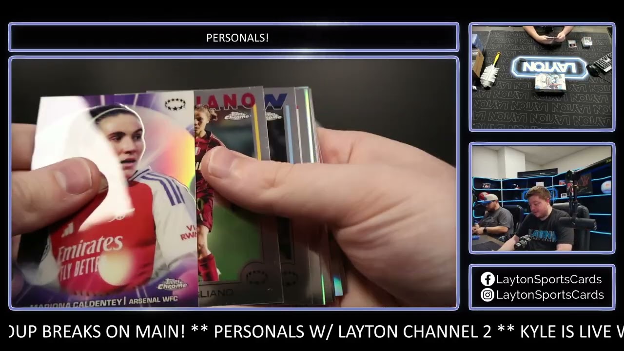 3 Boxes of 24/25 Chrome UEFA Womens Champions League Soccer Hobby for Kevin H