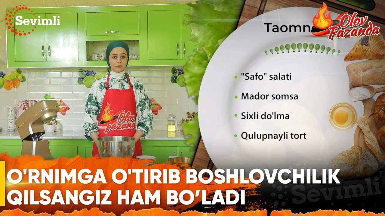 OLOV PAZANDA 161-MAVSUM 1 QISM O'RNIMGA O'TIRIB BOSHLOVCHILIK QILSANGIZ HAM BO'LADI