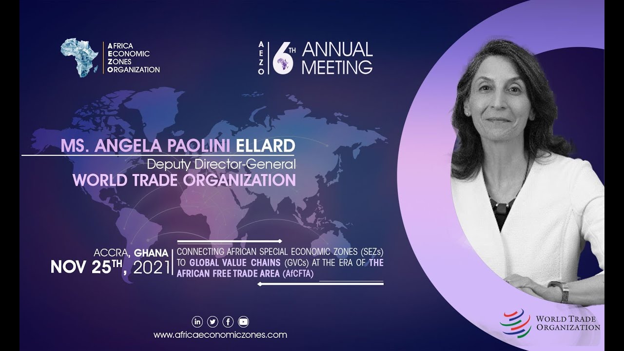 Mrs Angela Paolini Ellard, DDG of WTO at the AEZO 6th Annual Meeting in Accra &ndash; Ghana