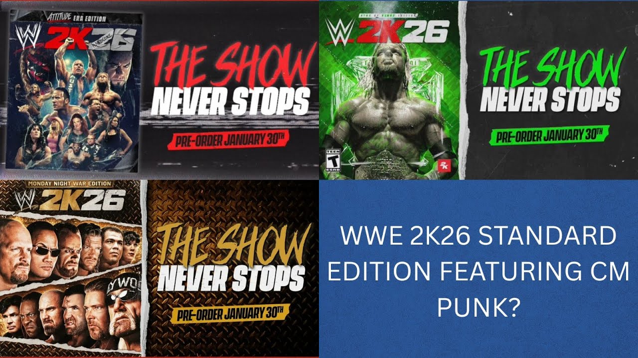 WWE 2K26 Special Editions Revealed: Attitude Era, Monday Night War & Triple H Edition Explained