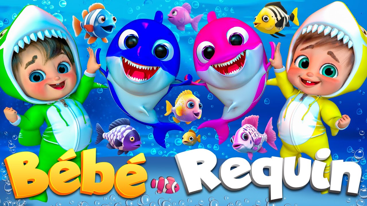 Bébé Requin et le petit dauphin | Comptines Et Chansons | À Bébé Chanson @SuperLucaLEFrancais