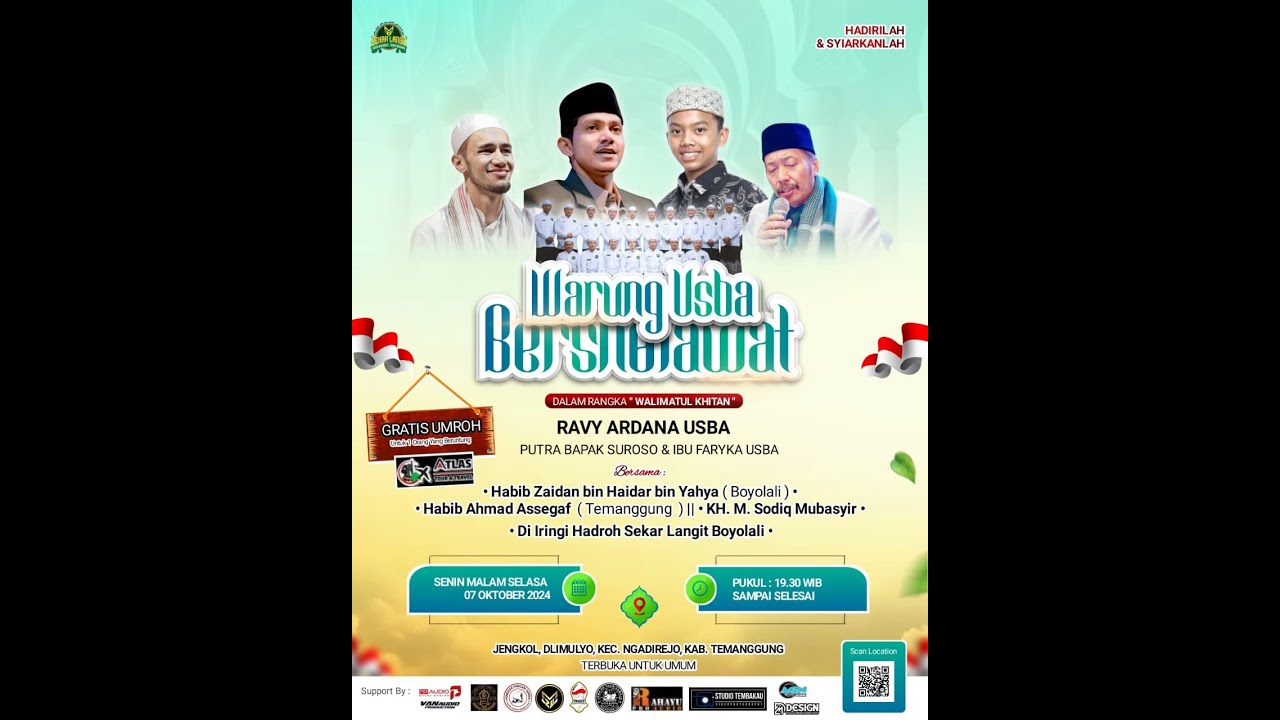 🔴 WARUNG USBA TEMANGGUNG BERSHOLAWAT BERSAMA HABIB ZAIDAN BIN HAIDAR BIN YAHYA