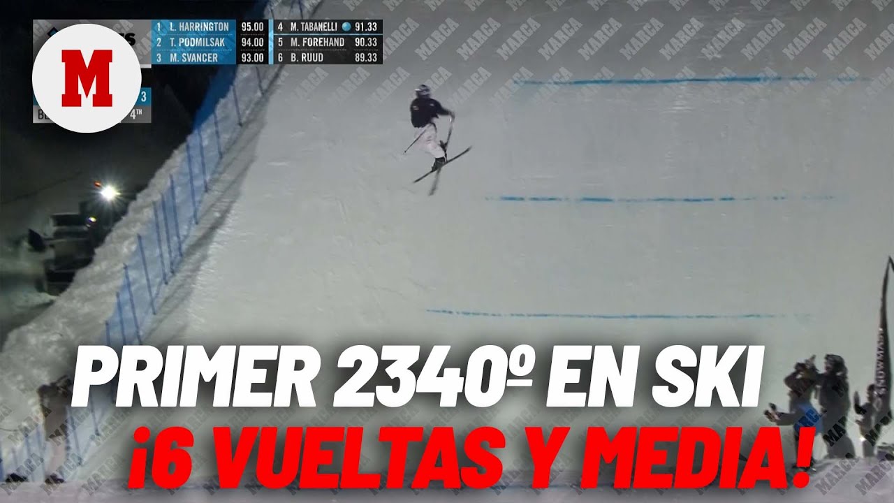 Hist&oacute;rico primer 2340&ordm; en esqu&iacute; 'freestyle': &iexcl;6 vueltas y media sobre su eje!