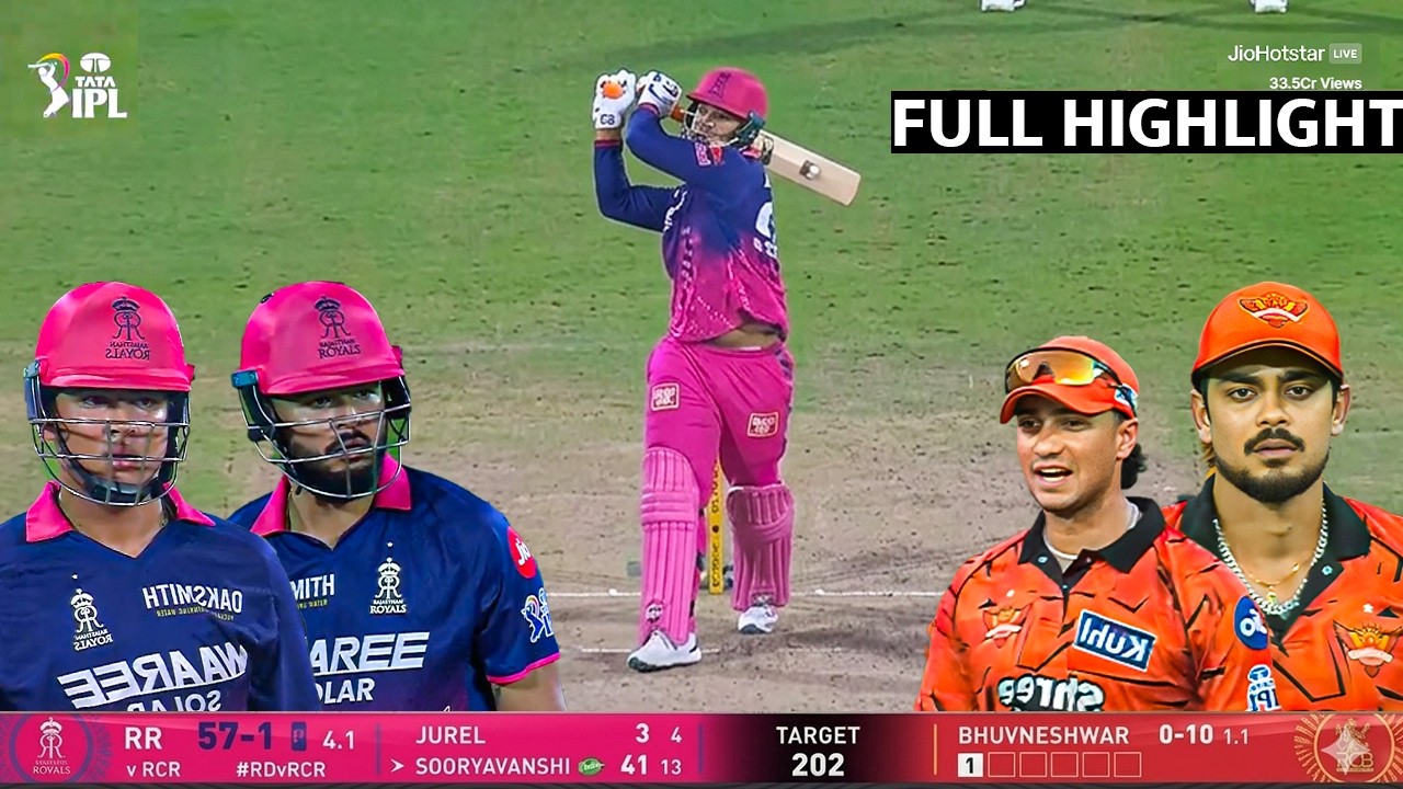 IPL 2026 RR vs SRH match full highlights, Rajasthan vs Hyderabad today ipl match highlights 2026