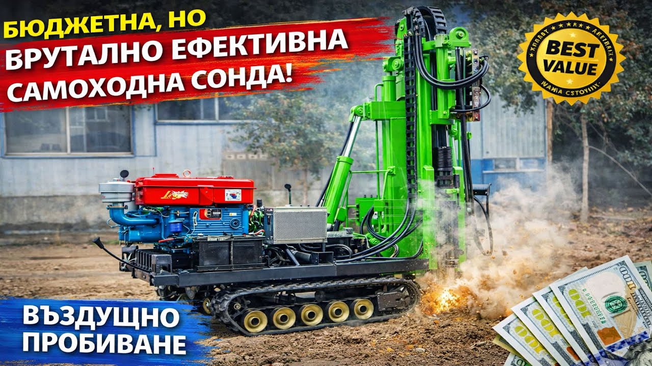 💧Бюджетна, но брутално ефективна – SuperPro70CN самоходна сонда за водно и въздушно пробиване 💧