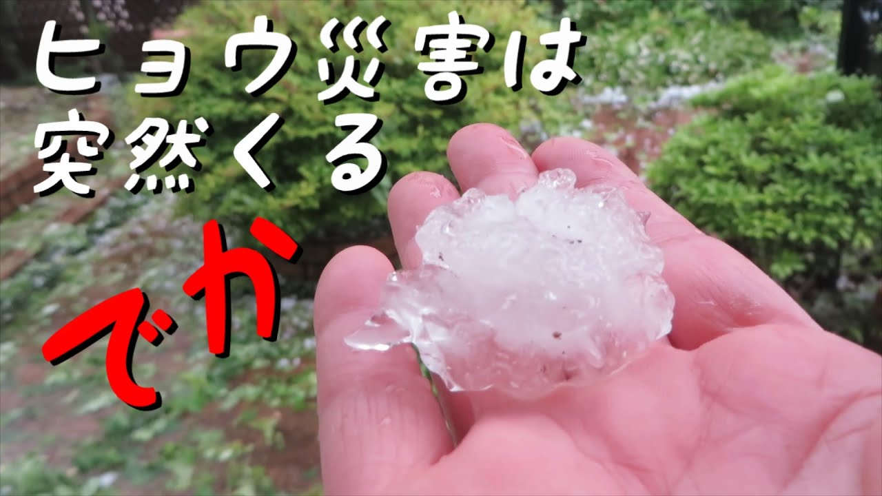 ひょう災害の前触れから直撃まで：恐怖は2:45～いきなり 大粒の雹+集中豪雨。2022年6月2日 埼玉県北部　＃天災　＃雹災害　＃集中豪雨