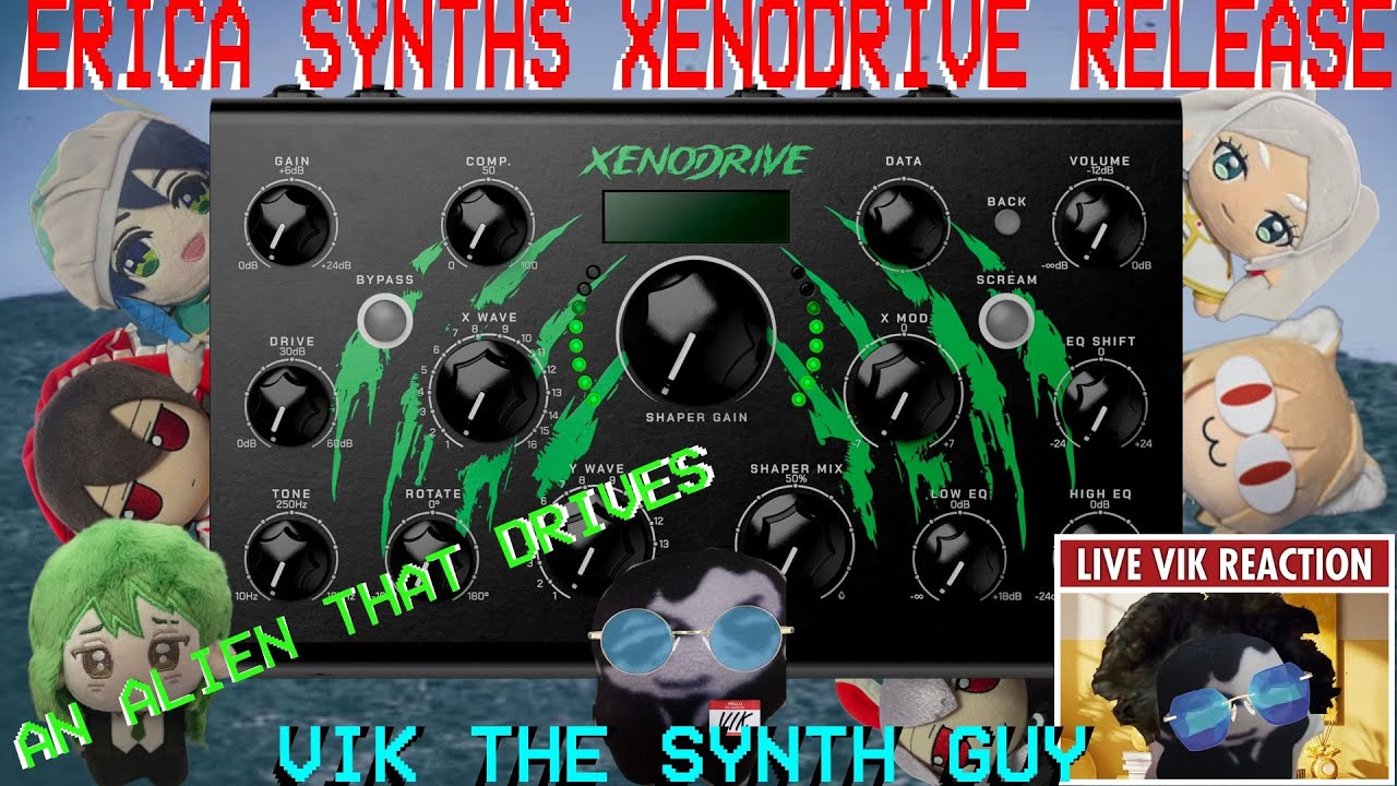 New Gear Alert: Erica Synths Xenodrive Desktop Stereo Distortion Overdrive Waveshaper FX Unit