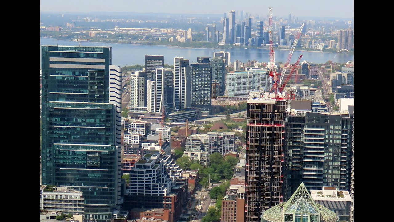 A Bird's-Eye View of Toronto from TD Bank Tower