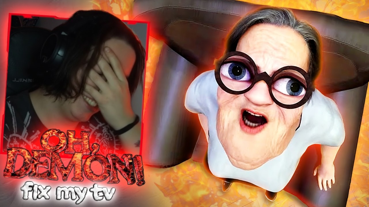 Una ABUELA me INVOCA para ARREGLARLE LA TELE 👿📺 | OH DEMON! Fix My TV