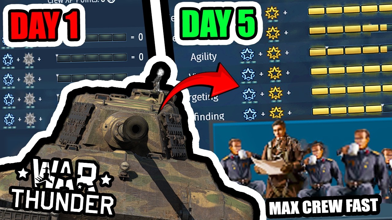 Как быстро повысить уровень навыков экипажа в War Thunder 2025 | Самые важные навыки экипажа, кот...