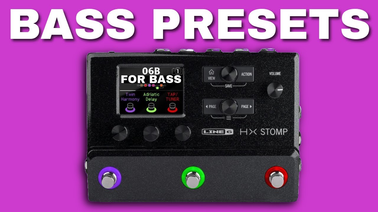 HX Stomp Bass Presets Demo - Volumes 2 & 3 (no talking)